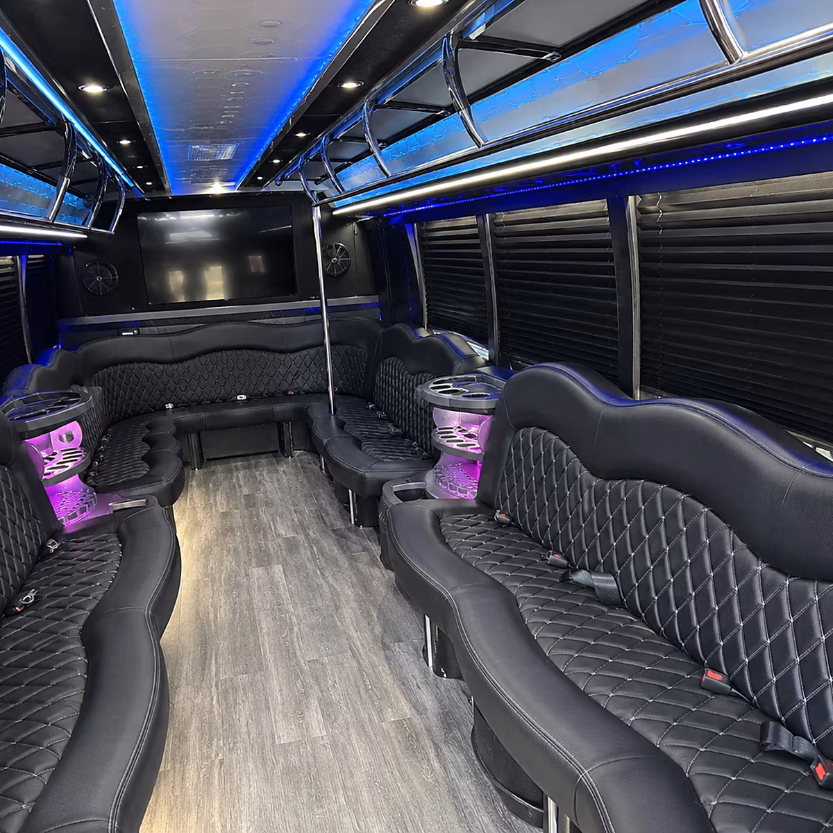 lansing party bus rental interior