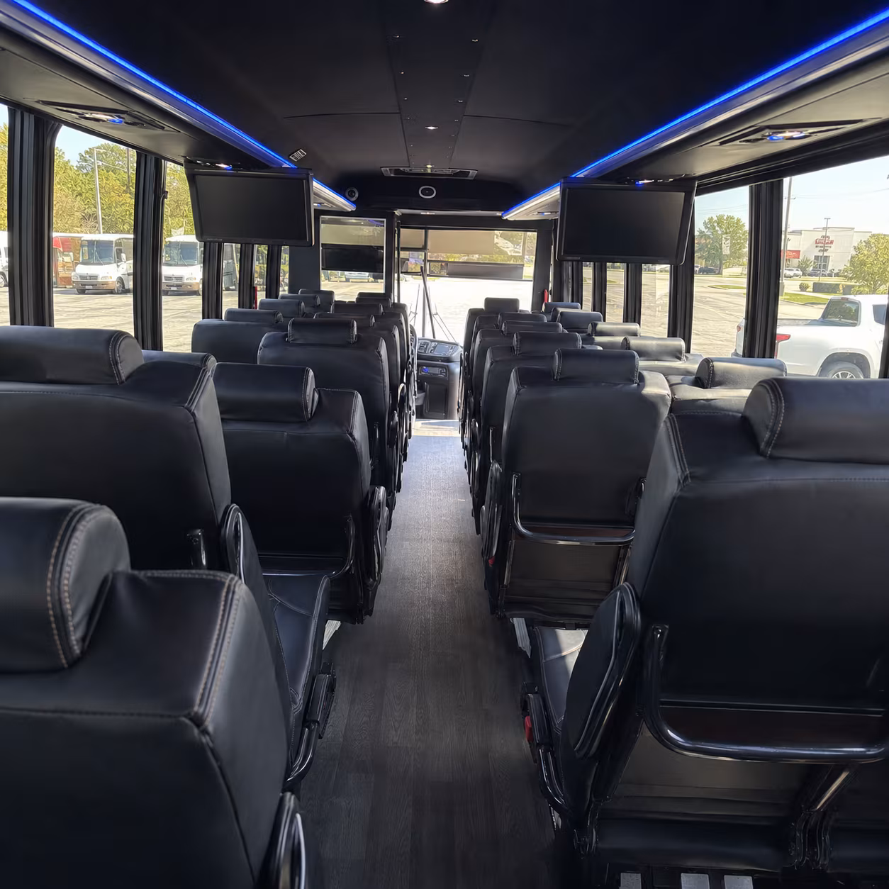 lansing school event transportation onboard seating